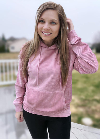 1 WEEK TAT:  THE CHARLIZE CORDUROY HOODIE (FOREVER3AM BRANDED)-