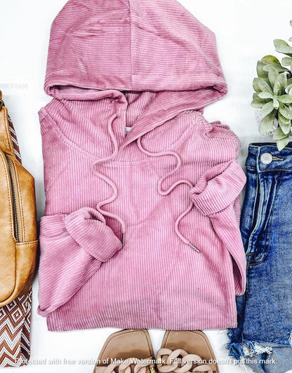 1 WEEK TAT:  THE CHARLIZE CORDUROY HOODIE (FOREVER3AM BRANDED)-
