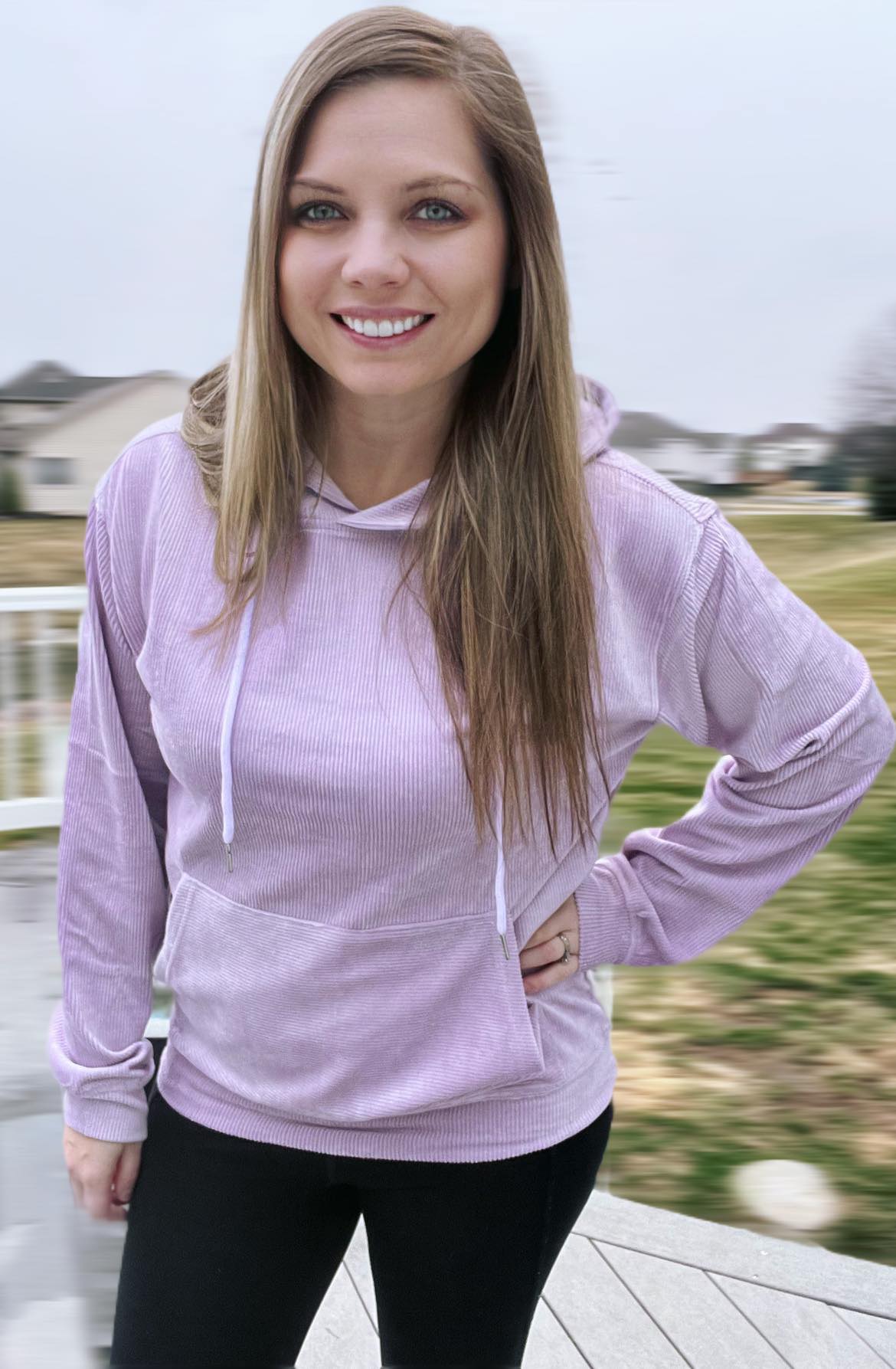 1 WEEK TAT:  THE CHARLIZE CORDUROY HOODIE (FOREVER3AM BRANDED)-