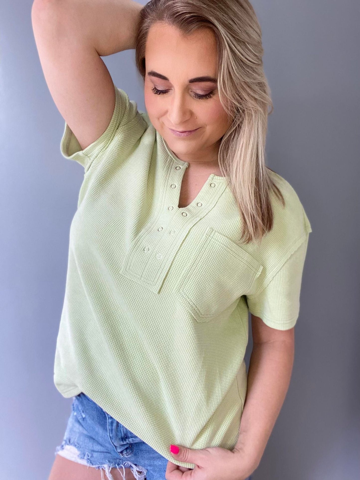 1 WEEK TAT: The Kara Waffle Top-