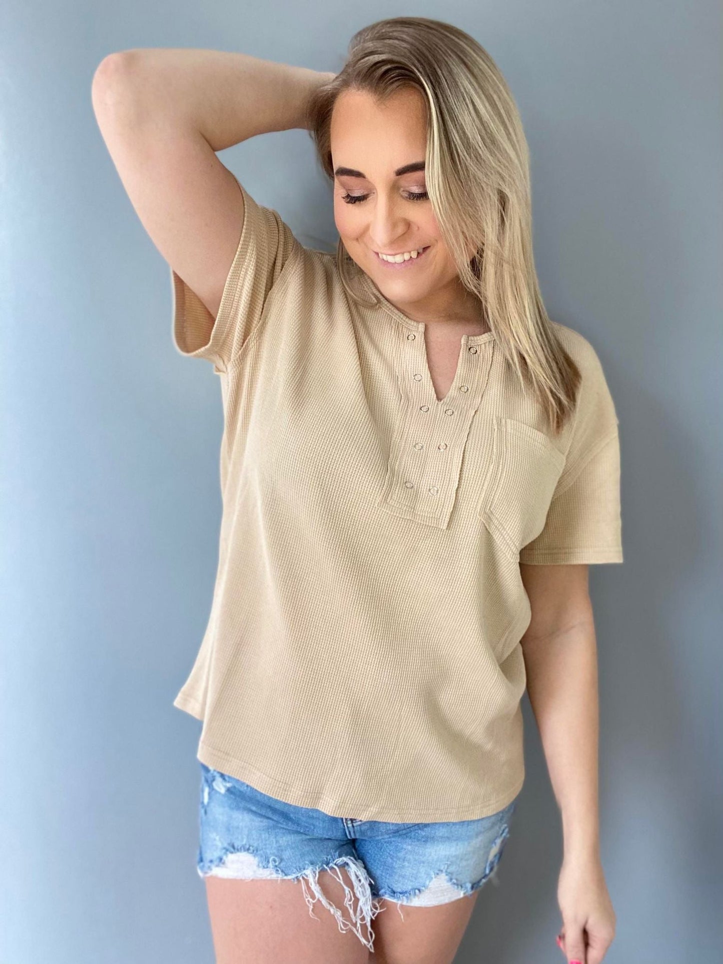 1 WEEK TAT: The Kara Waffle Top-