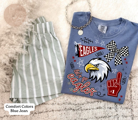 Let’s Go Eagles Maroon Collage - Custom