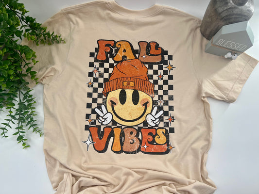 Retro Fall Vibes - Front & Back - Custom