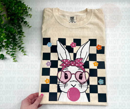 Bunny Checkered Bubble Gum - Custom
