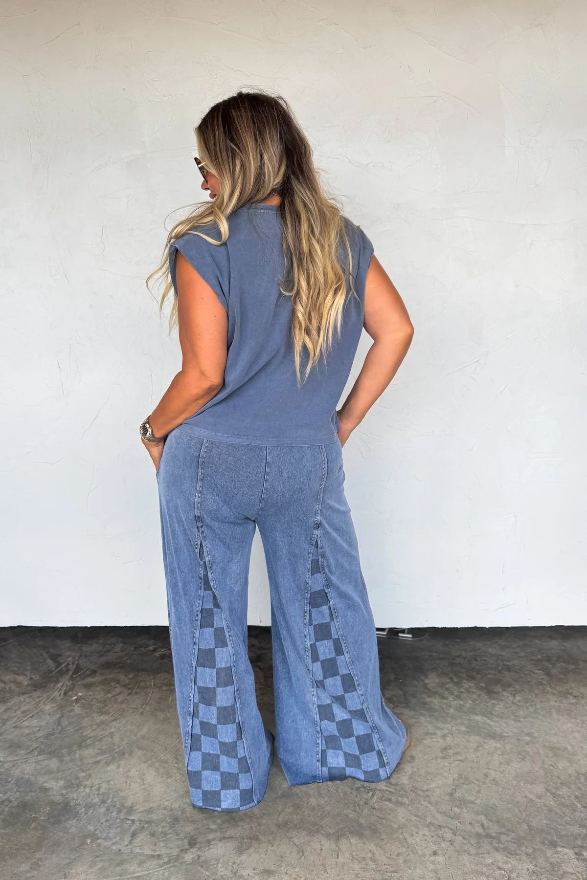 PREORDER- GROOVE ON CHECKER FLARE PANTS ✨ETA LATE NOVEMBER✨