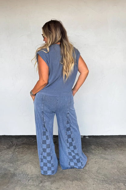 PREORDER- GROOVE ON CHECKER FLARE PANTS ✨ETA LATE NOVEMBER✨