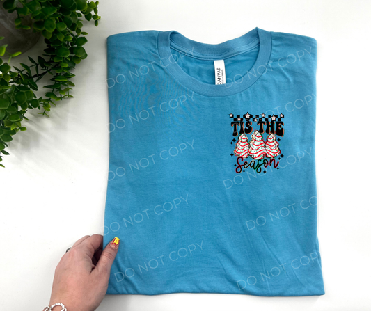 #111 - Tis The Season Tree Snack Cake Christmas - POCKET - DIRECT TO FILM PRINT ONLY