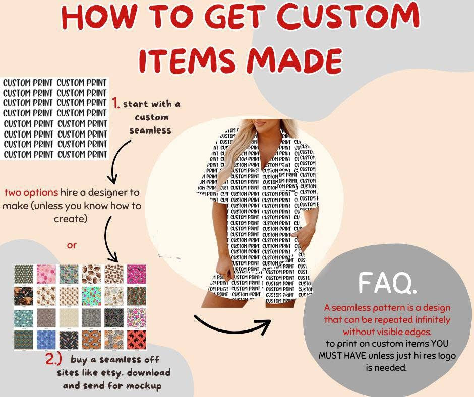 Custom Pajama Set - Shorts and Top