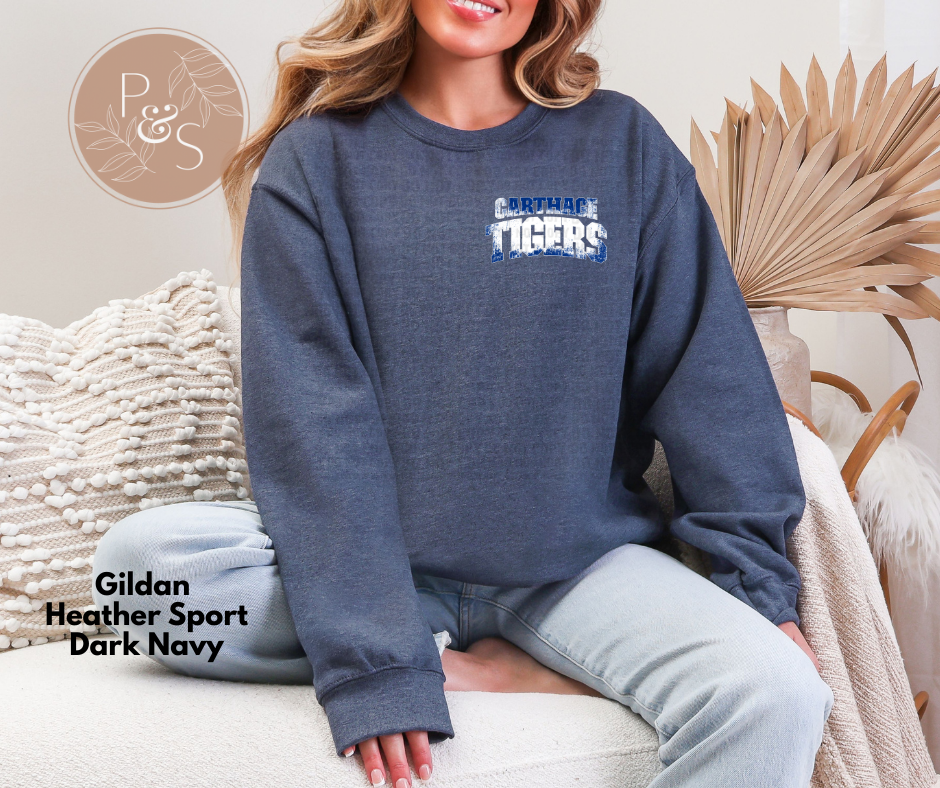 #78 - Carthage Tigers Ombre - POCKET - DIRECT TO FILM PRINT ONLY