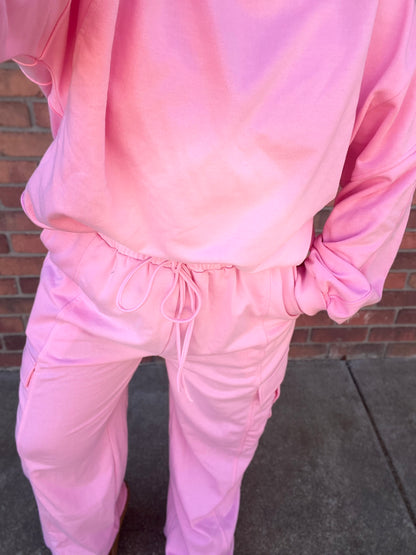 Kelsey’s Closet: XL - Two Piece Pink Sweat Set ** WORN ONCE