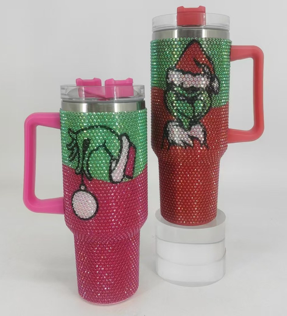 Rhinestone Christmas 40 oz Tumblers