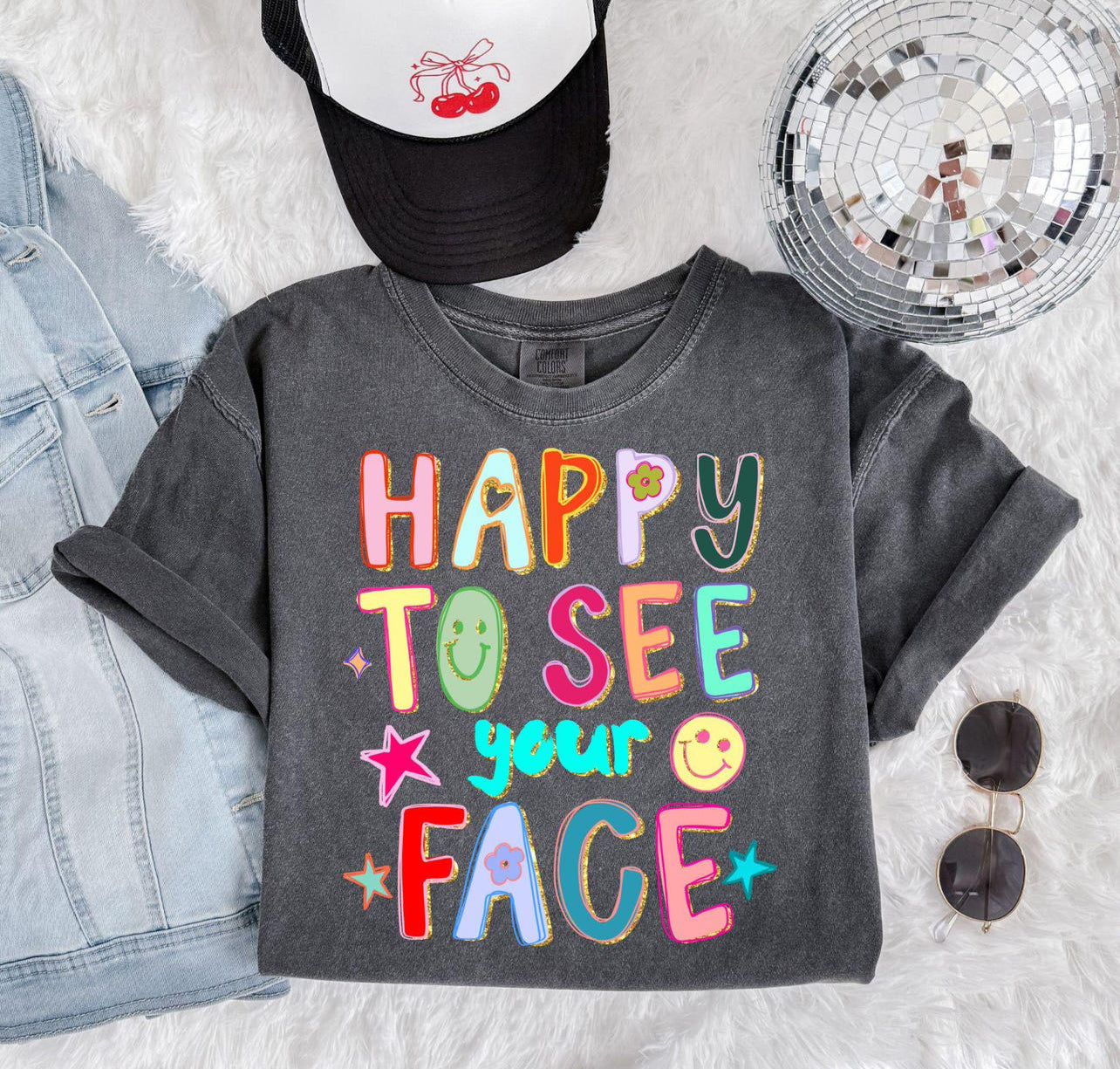 Happy To See Your Face Doodle - Custom