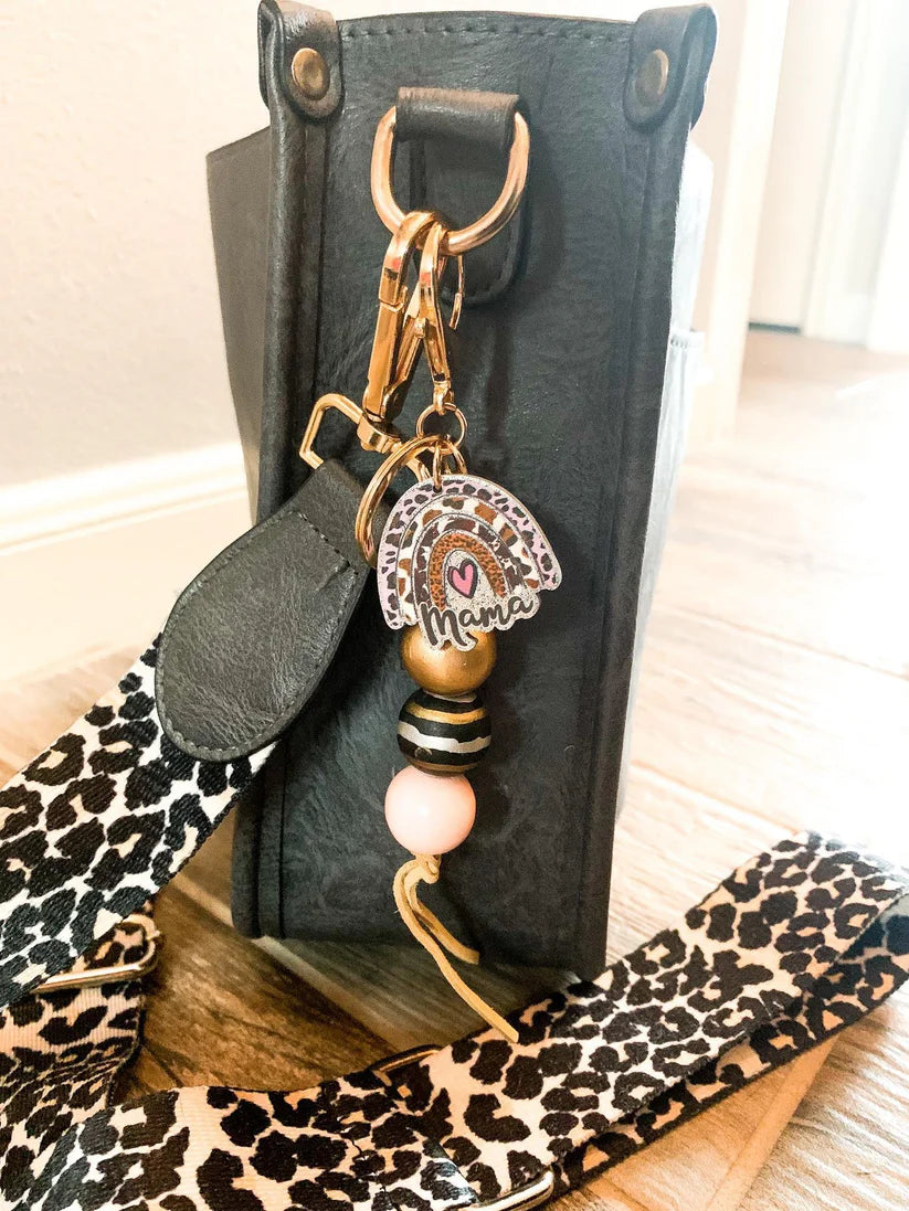 1-2 WEEK TAT: Rainbow Mama Puff or Bead Keyring