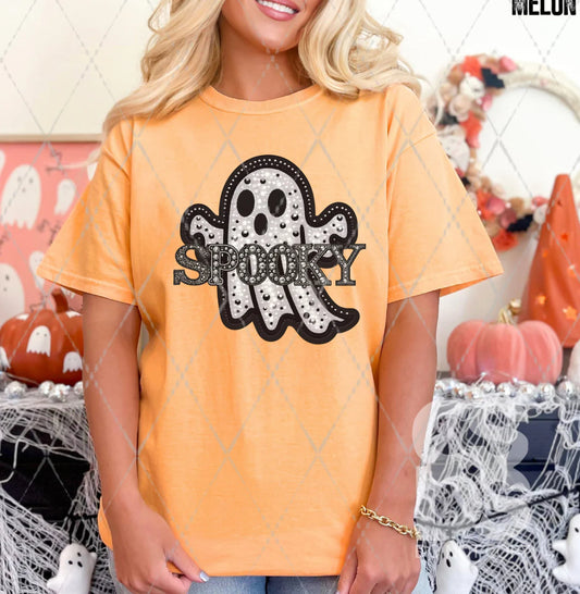 #57 - Spooky Faux Rhinestone Ghost - POCKET - DIRECT TO FILM PRINT ONLY