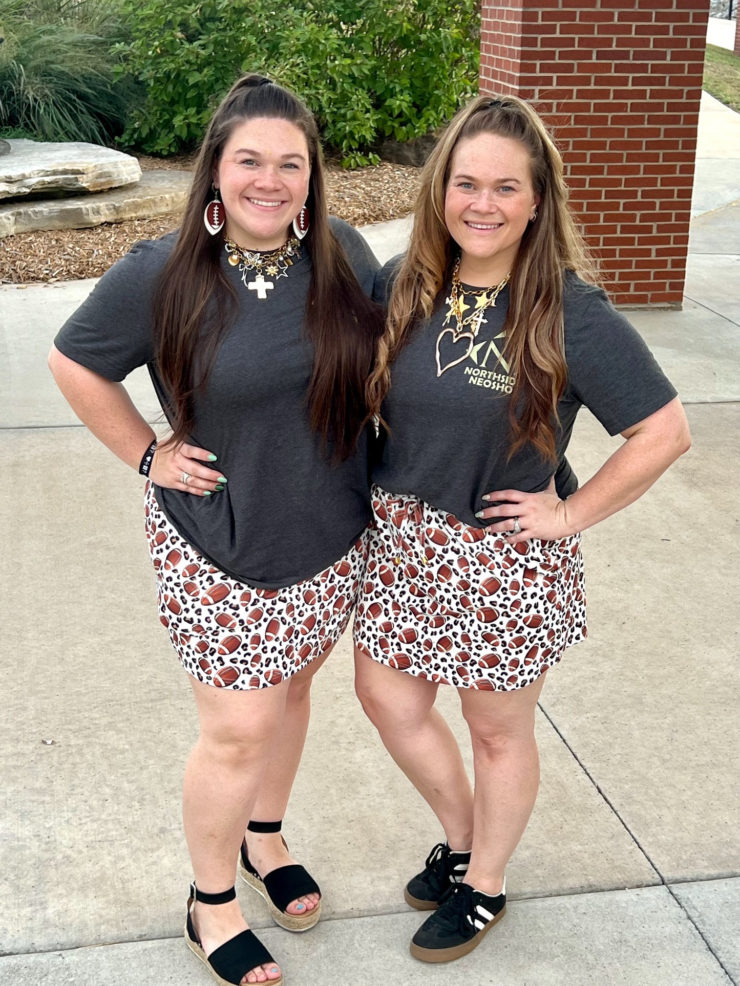 READY TO SHIP: Leopard Football Active Skort