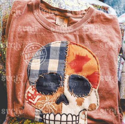 Skull Faux Patchwork - Custom