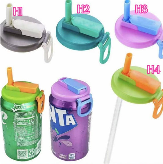 Soda Can Cover With Straw