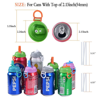 Soda Can Cover With Straw