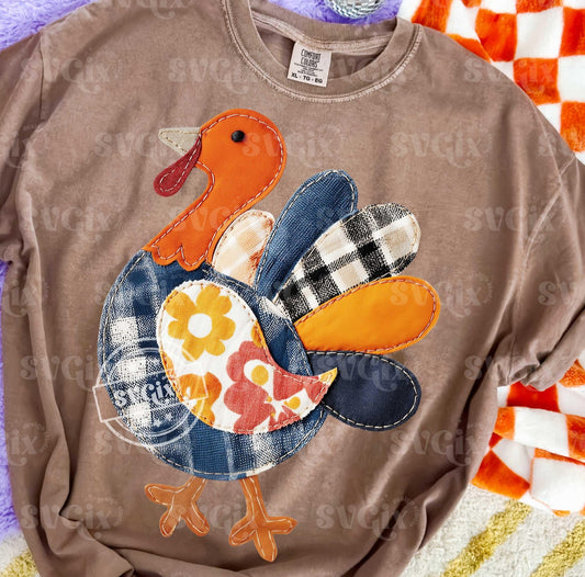 Turkey Faux Patchwork - Custom