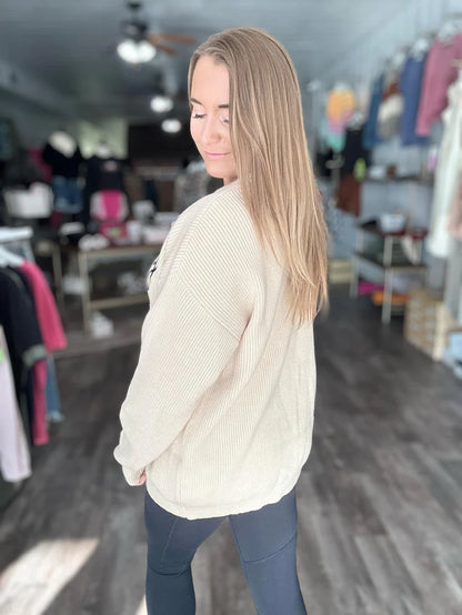 1-2 WEEK TAT:  Adult and Kid Rope Embroidered Holiday Sweaters