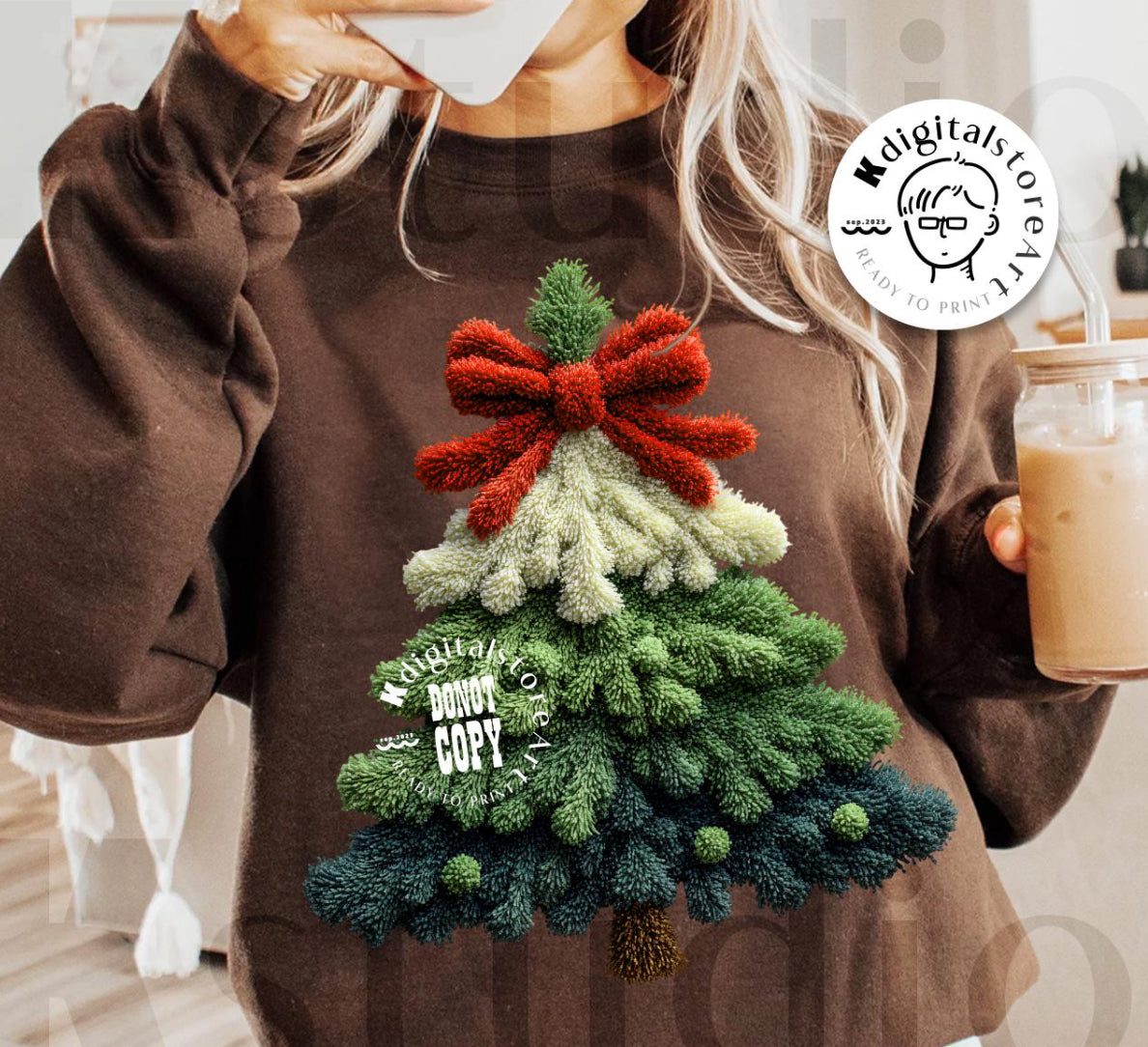 Christmas Tree Faux Yarn - Custom