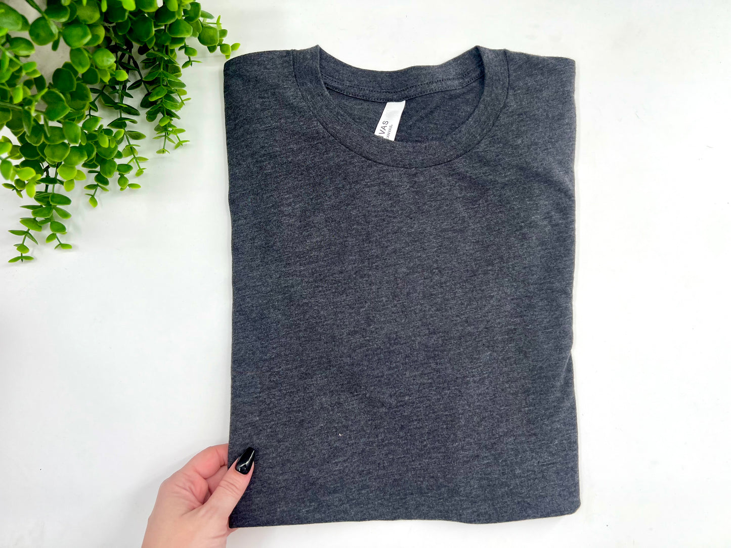 MEDIUM - Heather Dark Gray Tshirt - Bella Canvas