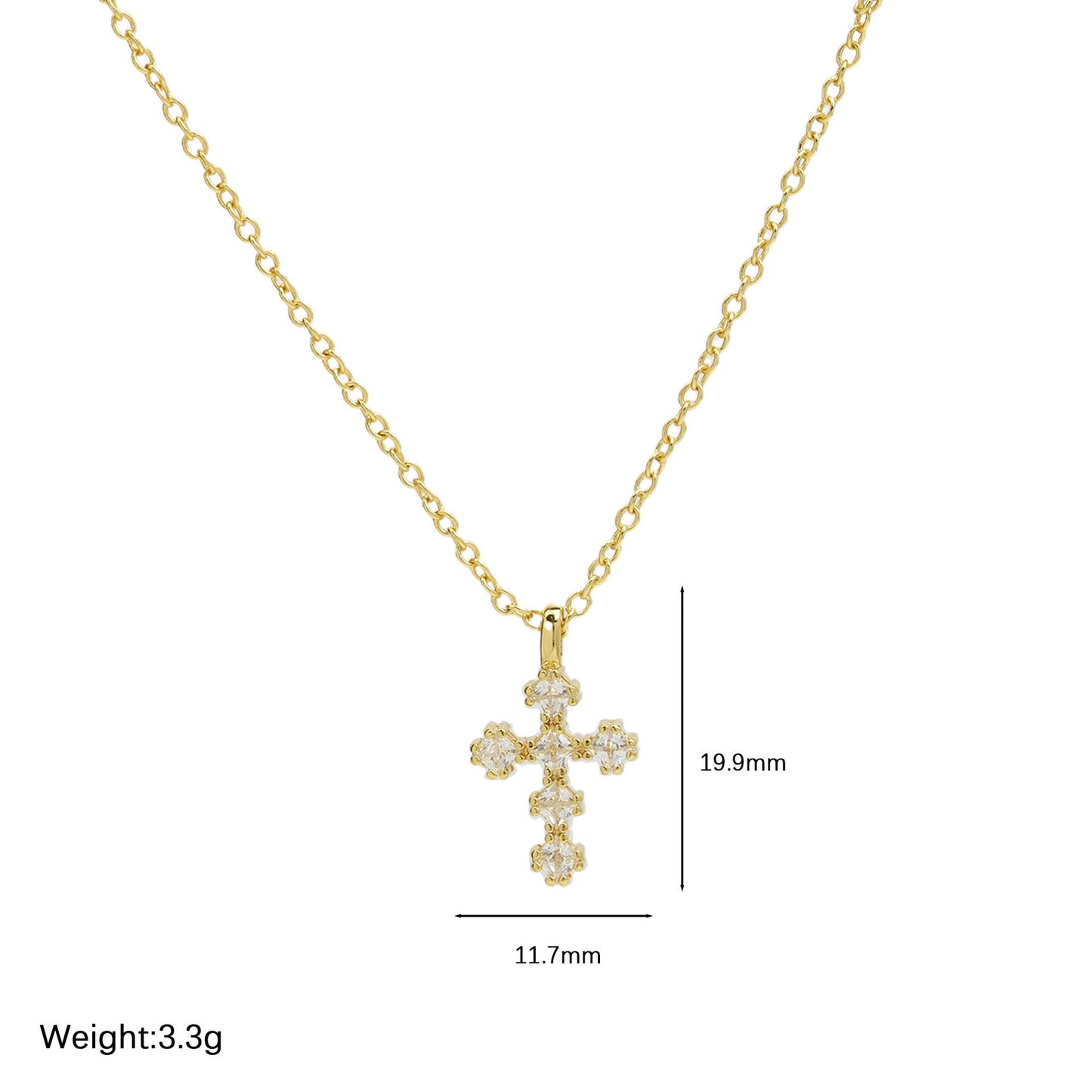 Preorder: Birthstone Cross Necklace