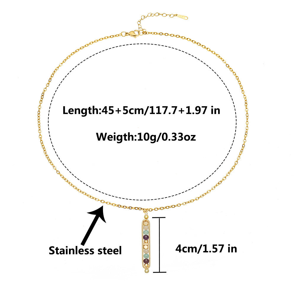 RTS: Natural Stone Healing Pendant Necklace