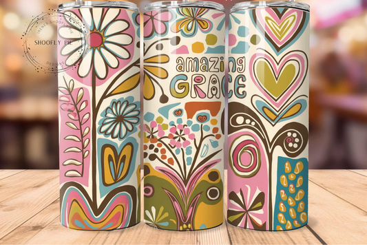 Amazing Grace Doodle - 20 oz Tumbler