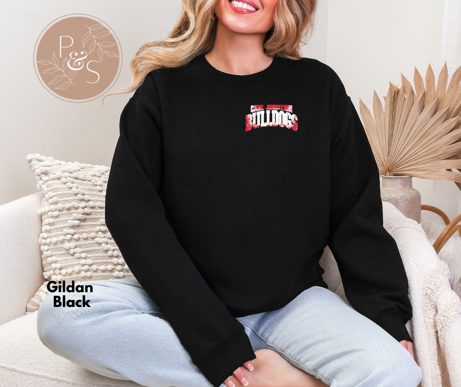 #65 - Carl Junction Bulldogs Ombre - POCKET - DIRECT TO FILM PRINT ONLY