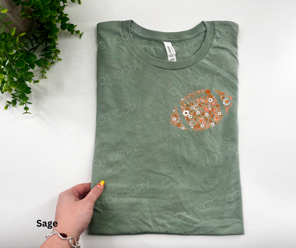 #131 -  Fall Football Floral - POCKET - DIRECT TO FILM PRINT ONLY