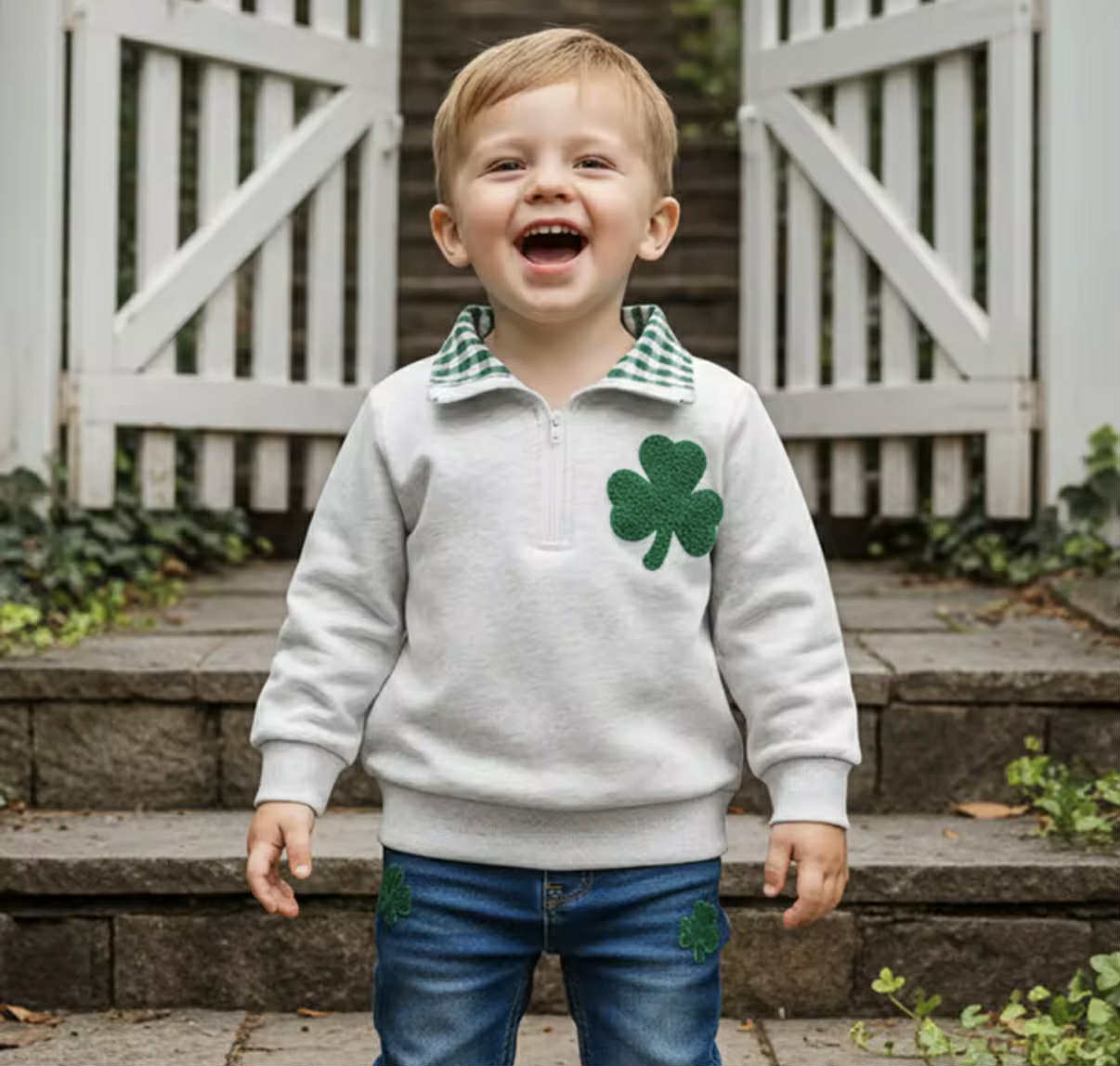 PREORDER: Little Lucky Shamrock Pullover 1.12.26