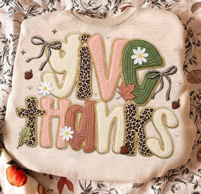 Give Thanks Faux Yarn - Custom