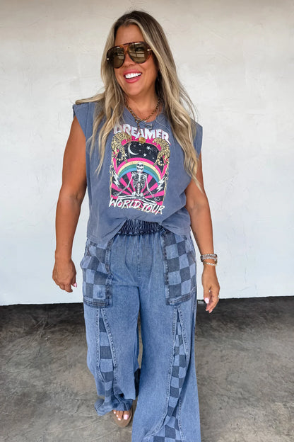 PREORDER- GROOVE ON CHECKER FLARE PANTS ✨ETA LATE NOVEMBER✨