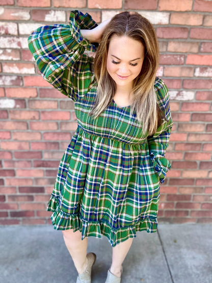 READY TO SHIP: Pretty In Plaid Dress
