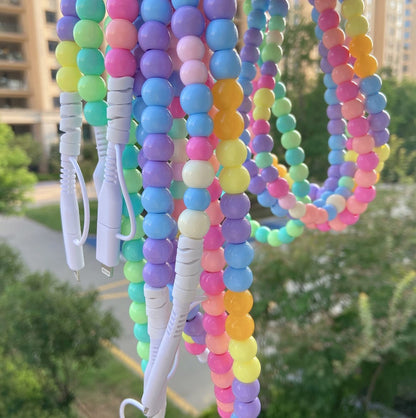 4 in 1 Colorful Beaded Dual Fast Charger