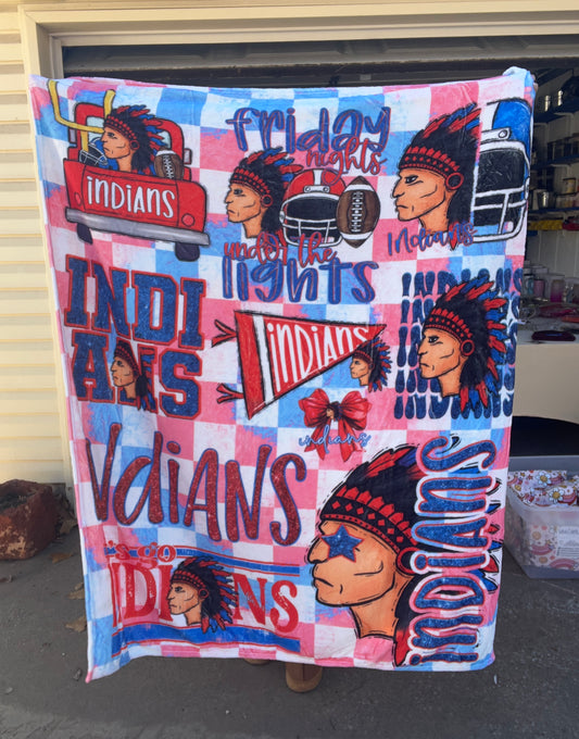 READY TO SHIP: Seneca Collage 50x60” Fleece Blanket