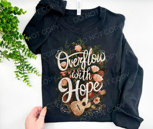Overflow With Hope Floral - Long Sleeve