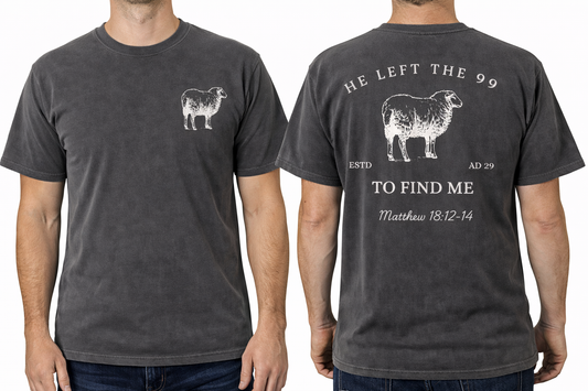 He Left The 99 - Front & Back - Custom