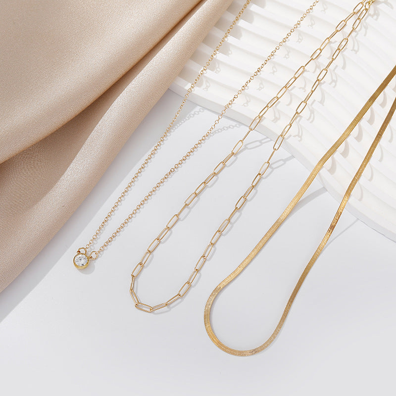 Preorder: Layered Gold Necklace Set