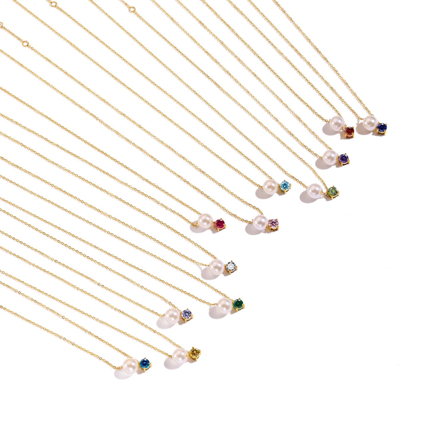 Preorder: Pearl and Birthstone Necklace
