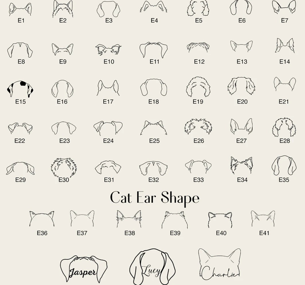 *Preorder: Custom Pet Name and Silhouette Necklace*
