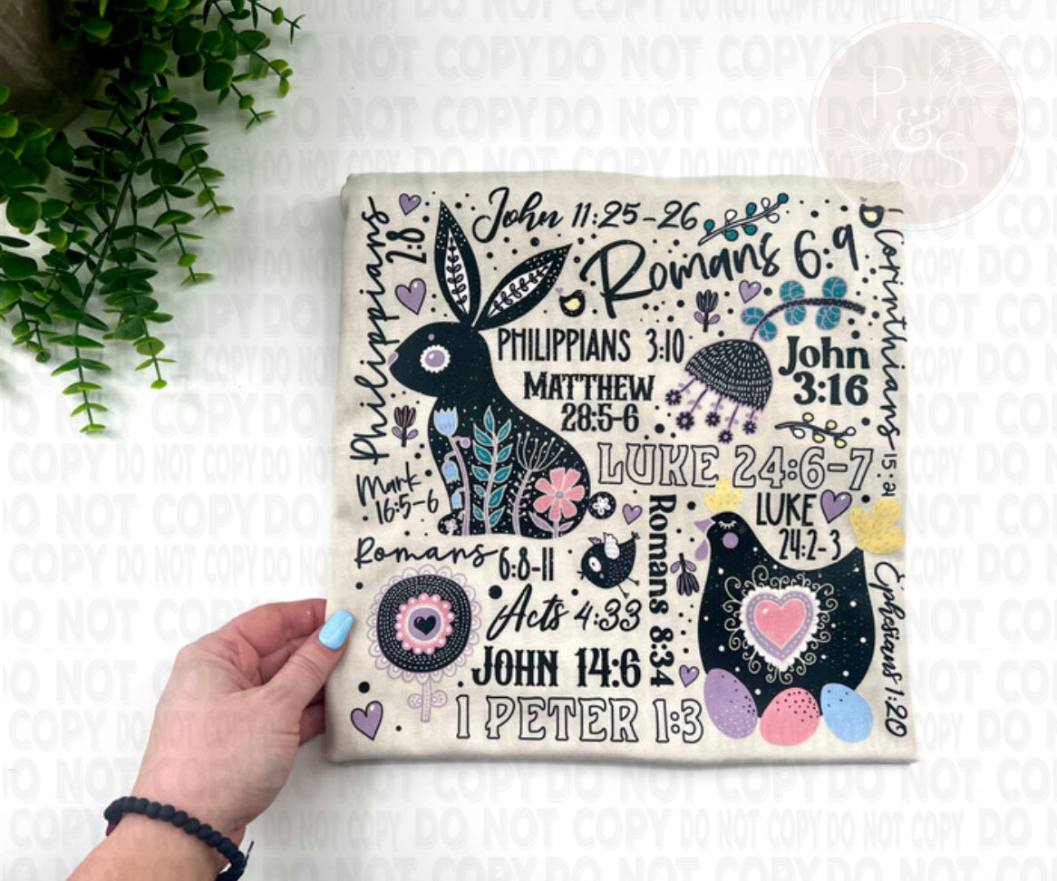 Easter Bible Verse Subway Art - Custom