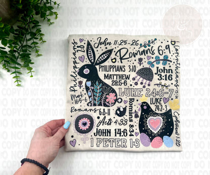 Easter Bible Verse Subway Art - Custom