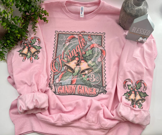 Kringle’s Candy Canes Sweatshirt - Custom