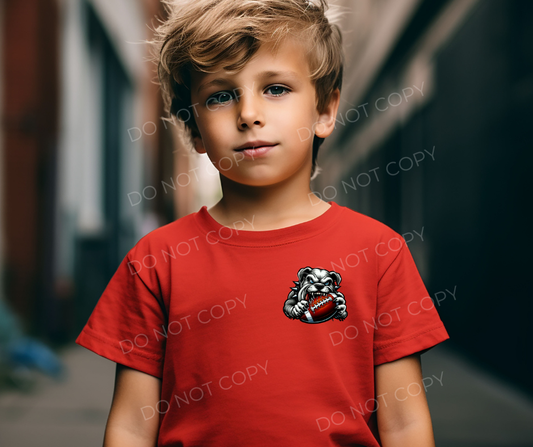 #132 - Bulldogs Football - POCKET - DIRECT TO FILM PRINT ONLY