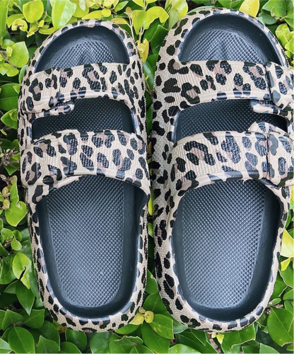 BOUTIQUE PREORDER: Leopard Cloud Sandals