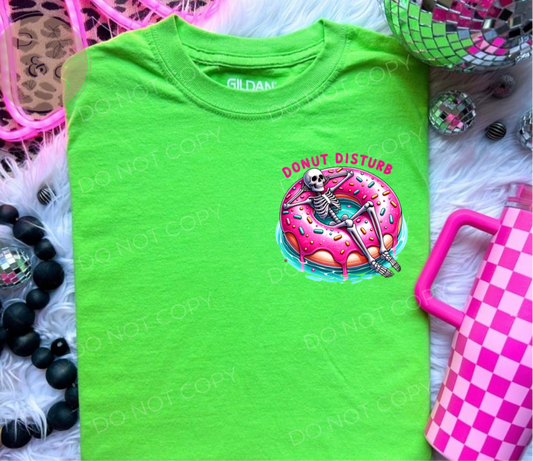 #317 - Donut Disturb Floatie - POCKET - DIRECT TO FILM PRINT ONLY