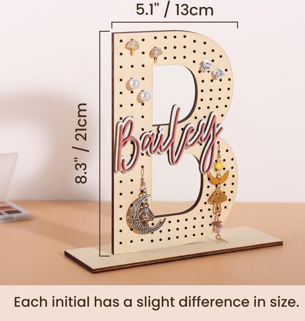PREORDER: Personalized Name Wood Earring Holder 1.12.26
