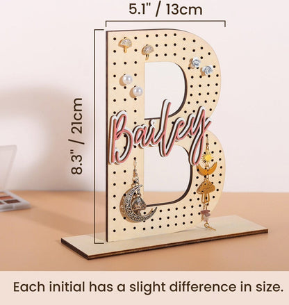 PREORDER: Personalized Name Wood Earring Holder 1.12.26